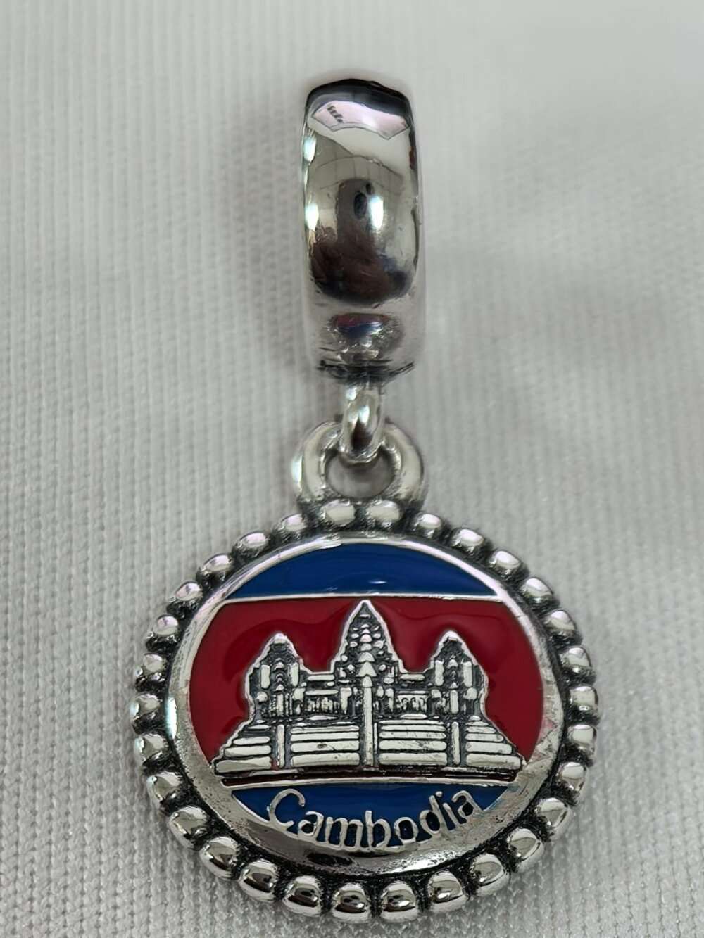Pandora Cambodia Exclusive Dangle Charm Pendant, S925 Silver Jewelry